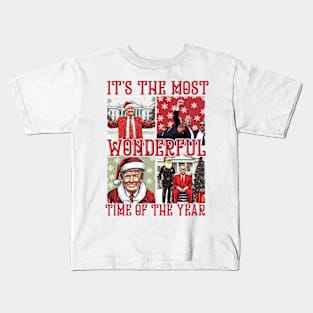 Humorous Trump Christmas, Make Christmas Great Again, Trump Won Kids T-Shirt